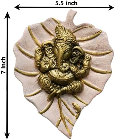 Charmy Crafts Metal Ganesha Wall Hanging Decoration - Light Pink