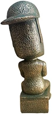 Lifexquisite Easter Island Statue Sitting Moai Figurine for Home Office and Bookshelf