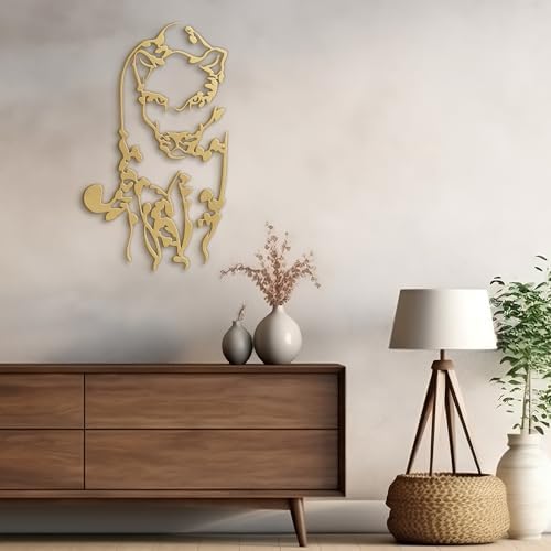 SIGNLEADER Gold Metal Wall Sculpture 24 Decor