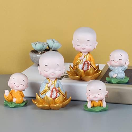 GANAZONO Little Monk Statue Buddha Sculpture