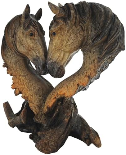 Antique Horse Tabletop Statue - 11 Inch Romantic Sculpture