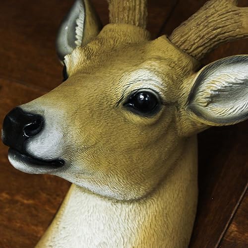 8 Point Buck Wall Mounted Fake Deer Head Sculpture