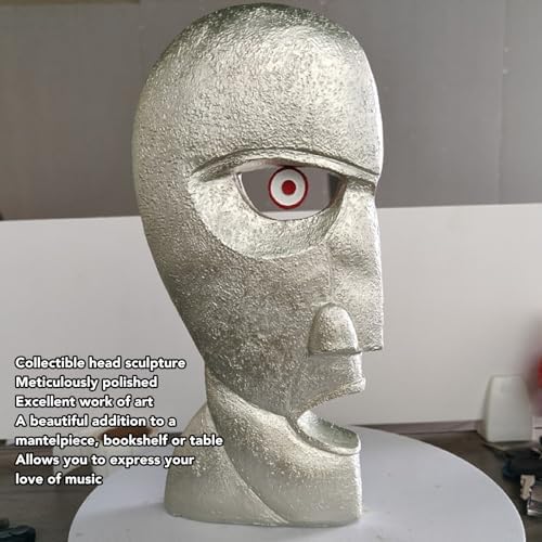 Abstract Face Figurine Hand Painted Resin Sculpture Collectible Art