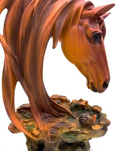 Deshintke Brown Horse Head Decor Statue