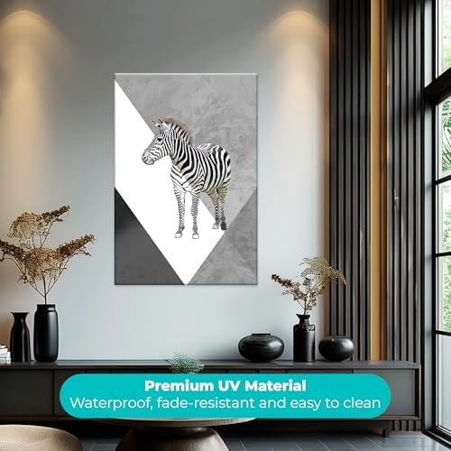 EGD Zebra Wall Art for Modern Living Room Decor