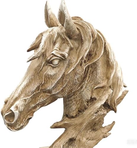 Rustic Horse Head Statue 16 Inch Home Decor