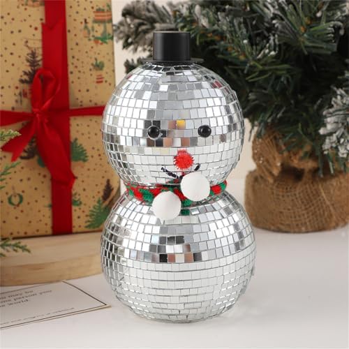 Modern Snowman Shape Disco Ball for Party Decorations