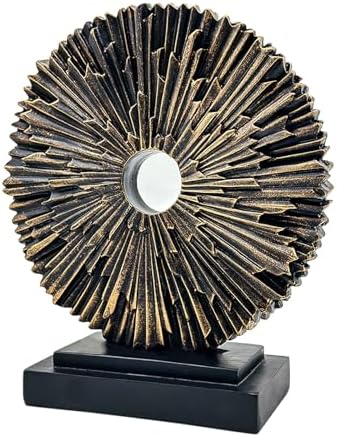 Abstract Black Copper Statue for Home Office Decor