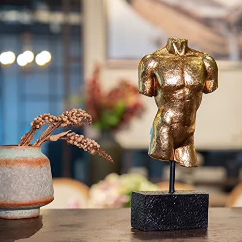 Guichifun Modern Gold Resin Male Statue Home Decor