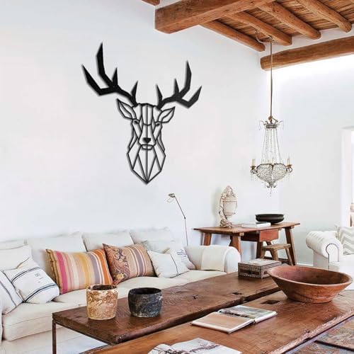 BONPERLA Modern Geometric Deer Head Wall Decor