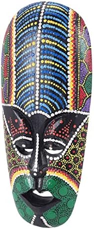 ALOEU Wooden Mask Wall Sculpture Decor Art