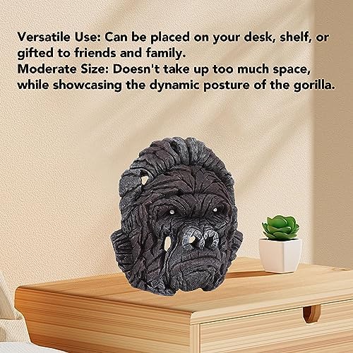 Gorilla Head Sculpture 63in Modern Home Decor Statue