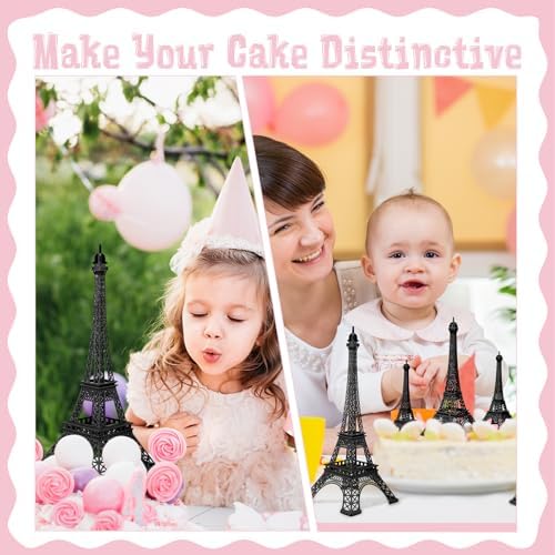 Hicarer 9 Pcs Eiffel Tower Statue Decor Set
