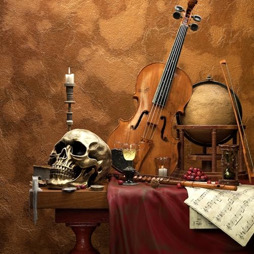 READAEER Resin Skull Statue for Home Decor and Halloween