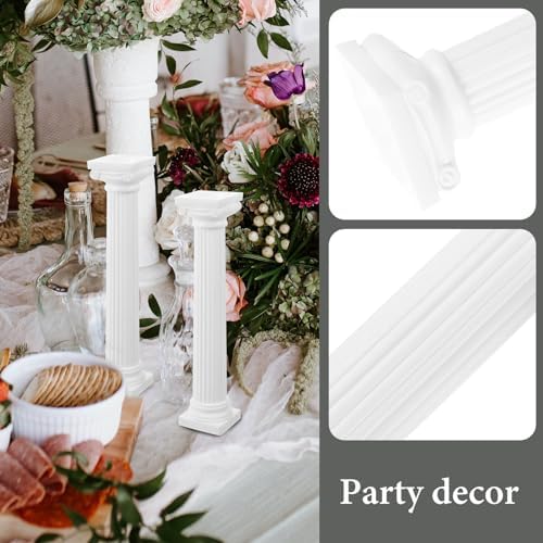 BESPORTBLE 6pcs White Roman Pillar Sculpture Home Decor DIY