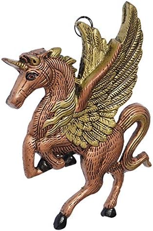 eCraftIndia Decorative Flying Horse Wall Hanging Showpiece