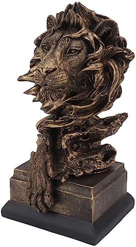 Vivid Head Sculpture Lifelike Animal Statue for Home Decor