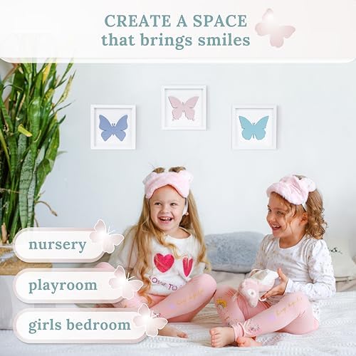 TideAndTales 3D Butterfly Wall Decor Set of 3