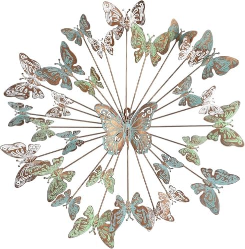 XAONIEN Large Metal Butterfly Wall Art Decor
