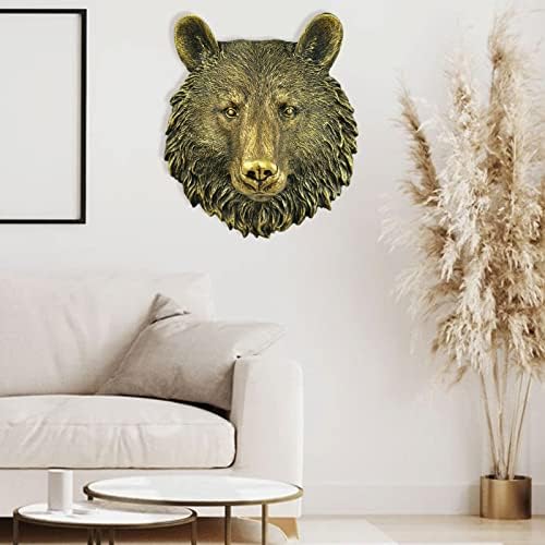 Animal Head Wall Decor Resin Lion Bear Wall Sculptures