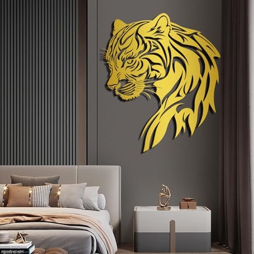 Cheetah Metal Wall Art Sculpture 19x16 Inches