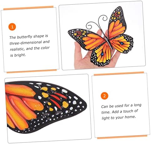 Ciieeo 2pcs Butterfly Wall Hanging Decor Sculptures