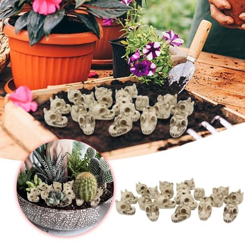 Mini Resin Dragon Skull Decorations 20PCS Halloween Figurines