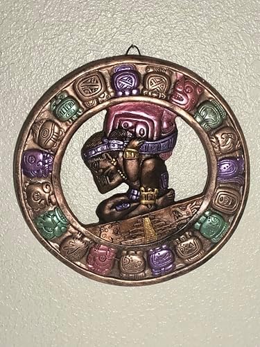 Mayan Calendar Wall Art Bronze Medallion