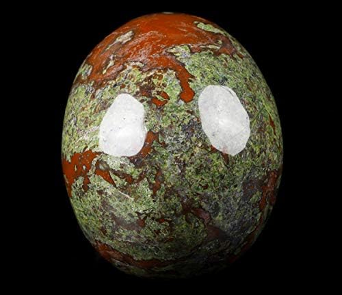 Skullis Dragon Blood Jasper Crystal Skull Sculpture