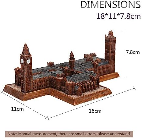 Miniature Palace of Westminster Resin Statue Desk Decoration