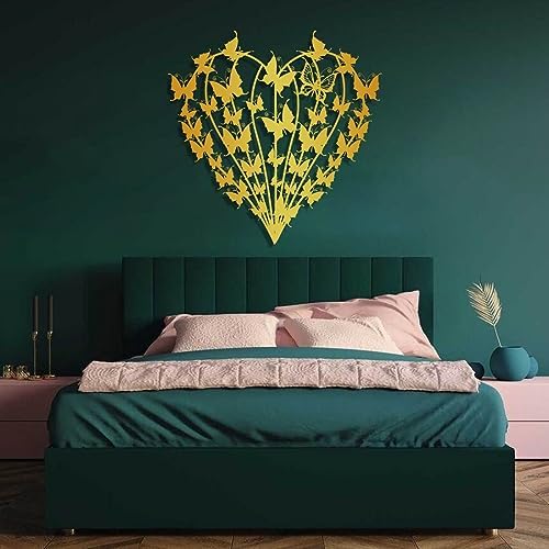 Infinity Heart Butterfly Metal Wall Art Decor