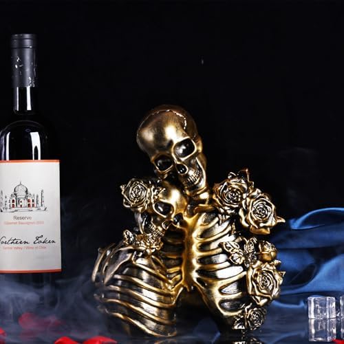 Skeleton Couple Statues Gothic Halloween Decor