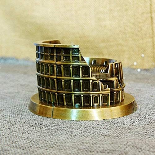 PROW Metal Rome Colosseum Retro Bronze Sculpture Statues