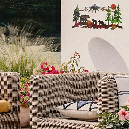 Therwen Bronze Metal Bear Wall Art Sculpture