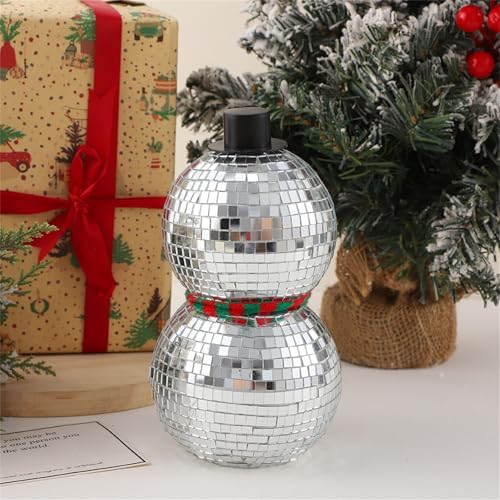 Modern Snowman Shape Disco Ball for Party Decorations