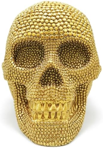 Gothic Halloween Skull Statue Decor Collectible