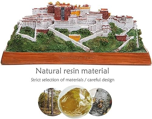 NUNETH Potala Palace Resin Sculpture Statue White