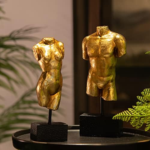 Guichifun Modern Gold Resin Male Statue Home Decor