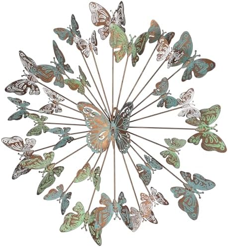 XAONIEN Large Metal Butterfly Wall Art Decor