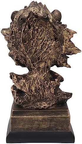 Vivid Head Sculpture Lifelike Animal Statue for Home Decor