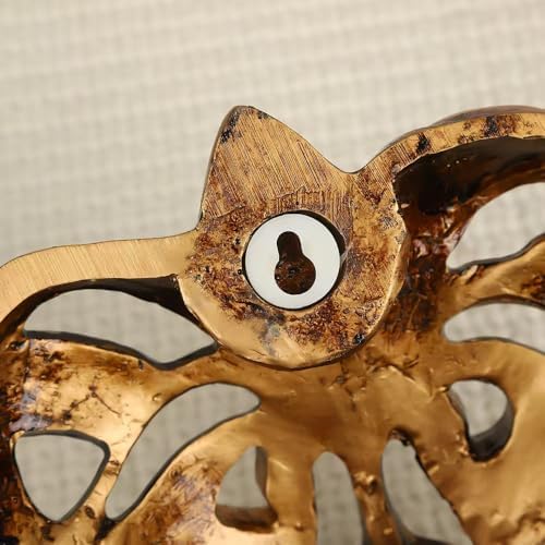 Rekeell Decorative Lion Head Wall Art Gold Finish