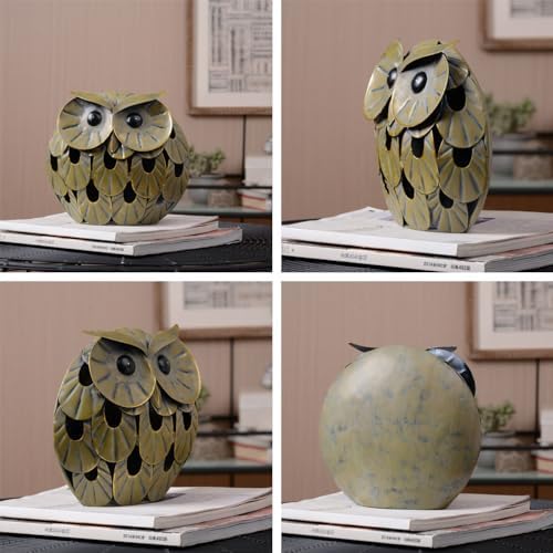 Sturdy Metal Owl Decor Statue 94 Inch