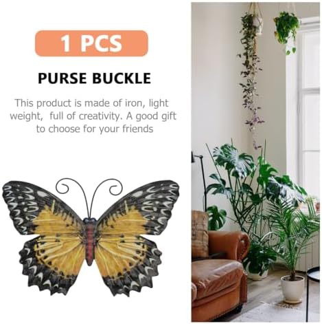 ULTNICE Yellow Iron Butterfly Wall Decor