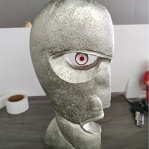 Abstract Face Figurine Hand Painted Resin Sculpture Collectible Art