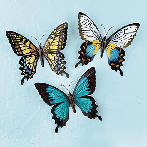 Collections Etc Wall Art Butterfly Set of 3