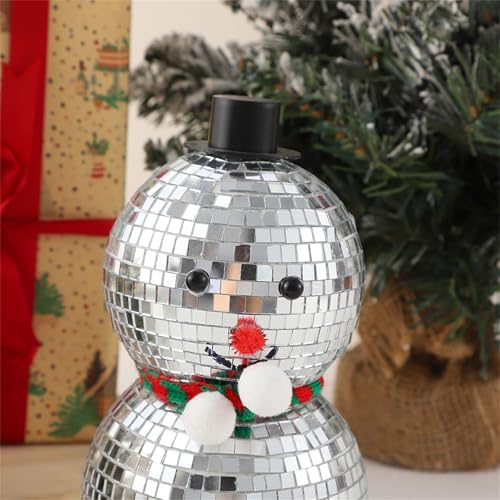 Modern Snowman Shape Disco Ball for Party Decorations