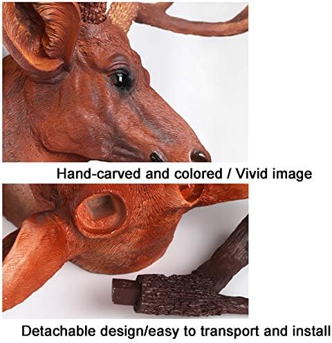 Feelme Larger Faux Deer Head Wall Art Sculpture