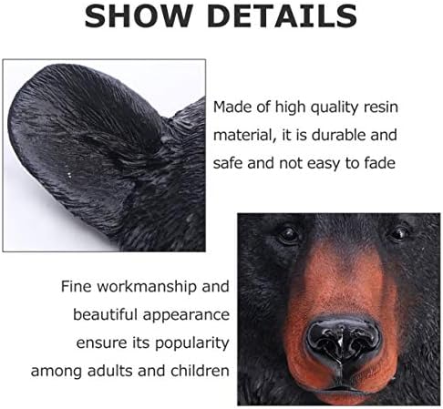 BESPORTBLE Bear Head Wall Decor Wall Statue Sculpture