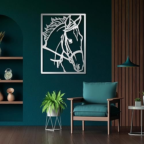 Fayholy Horse Metal Wall Decor Rustic Wall Art