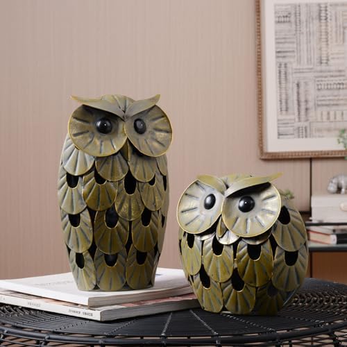 Sturdy Metal Owl Decor Statue 94 Inch